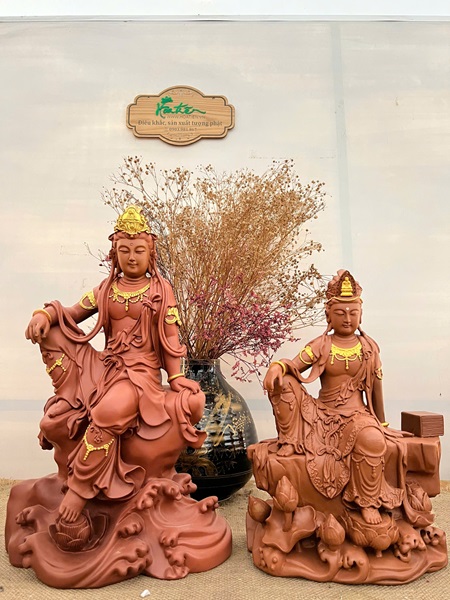Tượng Quan Âm tự tại 37-47cm
